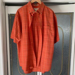 Men's Preswick & Moore Casual Button-Down Short Sleeve Shirt, Size L